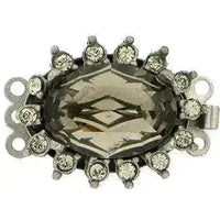 Queen Victoria 3-Strand Box Clasp with Austrian Crystals in 9 colours - The Argus Collection