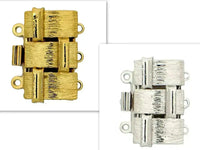 Shiplap 3-Strand Box Clasp in 2 Finishes - The Argus Collection