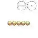 Brilliance Crystal Pearls, 5810, Bright Gold, 3, 4, 6, 8 or 10mm - The Argus Collection