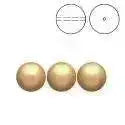 Brilliance Crystal Pearls, 5810, Bright Gold, 3, 4, 6, 8 or 10mm - The Argus Collection