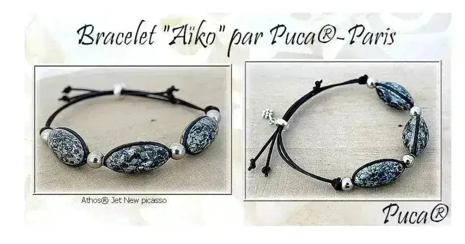 Athos Cabochons par Puca, Purple Collection - The Argus Collection