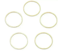 Circle Connectors, 12 or 15mm, 3 Finishes, 6 Pieces - The Argus Collection