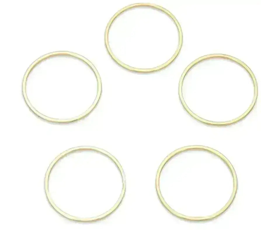 Circle Connectors, 12 or 15mm, 3 Finishes, 6 Pieces - The Argus Collection