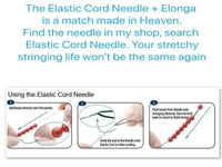 Elonga, Multi-Strand Stretch Cord, Knotting Cord, 3 sizes, 3 lengths - The Argus Collection