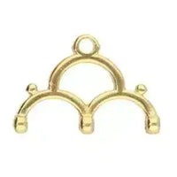 Lakos III, Cymbal 8/0 Bead Endings, 2 Pcs. 4 Finishes - The Argus Collection