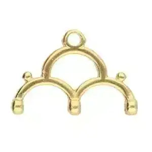 Lakos III, Cymbal 8/0 Bead Endings, 2 Pcs. 4 Finishes - The Argus Collection