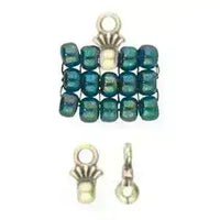 Pilos, Cymbal 8/0 Bead Ending or Connector, 6 Pcs. 4 Finishes - The Argus Collection