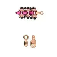 Vourkoti, Cymbal Superduo Ending or Connector, 4 Pcs. 4 Finishes - The Argus Collection