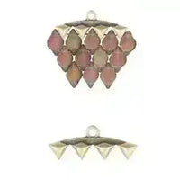 Vani III, Cymbal Gemduo Bead Endings, 2 Pcs. 4 Finishes - The Argus Collection