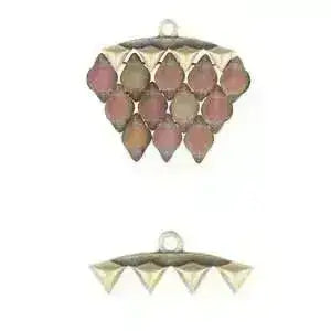 Vani III, Cymbal Gemduo Bead Endings, 2 Pcs. 4 Finishes - The Argus Collection