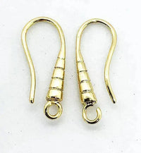 Lyon 7, Stylish Earring Wires, Open Loop, 3 Finishes - The Argus Collection