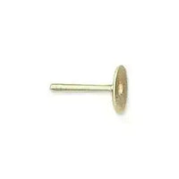 5 Pair Gold Flatback Ear Studs or Posts 10, 8, 6 or 4mm - The Argus Collection