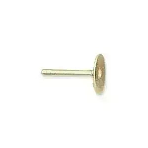 5 Pair Gold Flatback Ear Studs or Posts 10, 8, 6 or 4mm - The Argus Collection