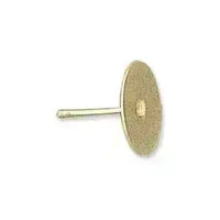 5 Pair Gold Flatback Ear Studs or Posts 10, 8, 6 or 4mm - The Argus Collection