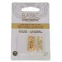 Crimp Tube & Stardust Cover Set, Basic Elements, 48 Pieces - The Argus Collection