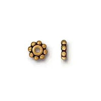 Heishi Daisy Spacer Beads, 6mm in 6 Finishes - The Argus Collection