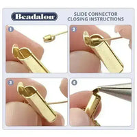 Cord Ends, Tube Slide Ends, Tube Clasp, 23 or 30mm - The Argus Collection