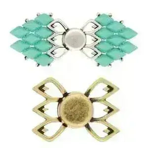 Fylakopi III, Cymbal GemDuo Magnetic Clasp, 4 Finishes - The Argus Collection