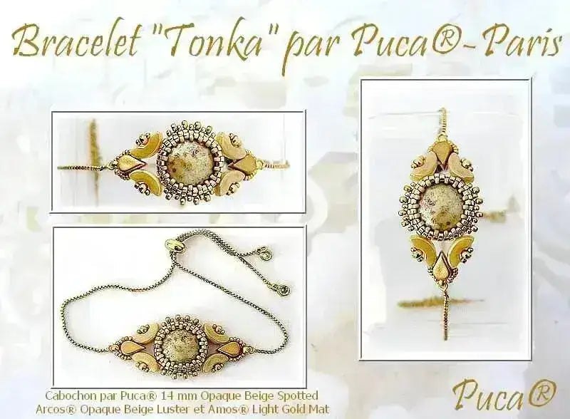 Cabochons par Puca, 14mm, Ceramic Look Collection - The Argus Collection