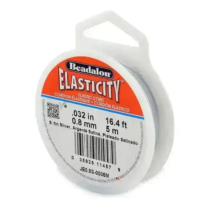 Elasticity, .8mm Elastic Stretch Cord, 4 Colors - The Argus Collection