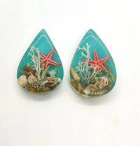 SEED POD, Domed Dandelion Cabochon, Handmade, Resin & Dried Flowers - The Argus Collection