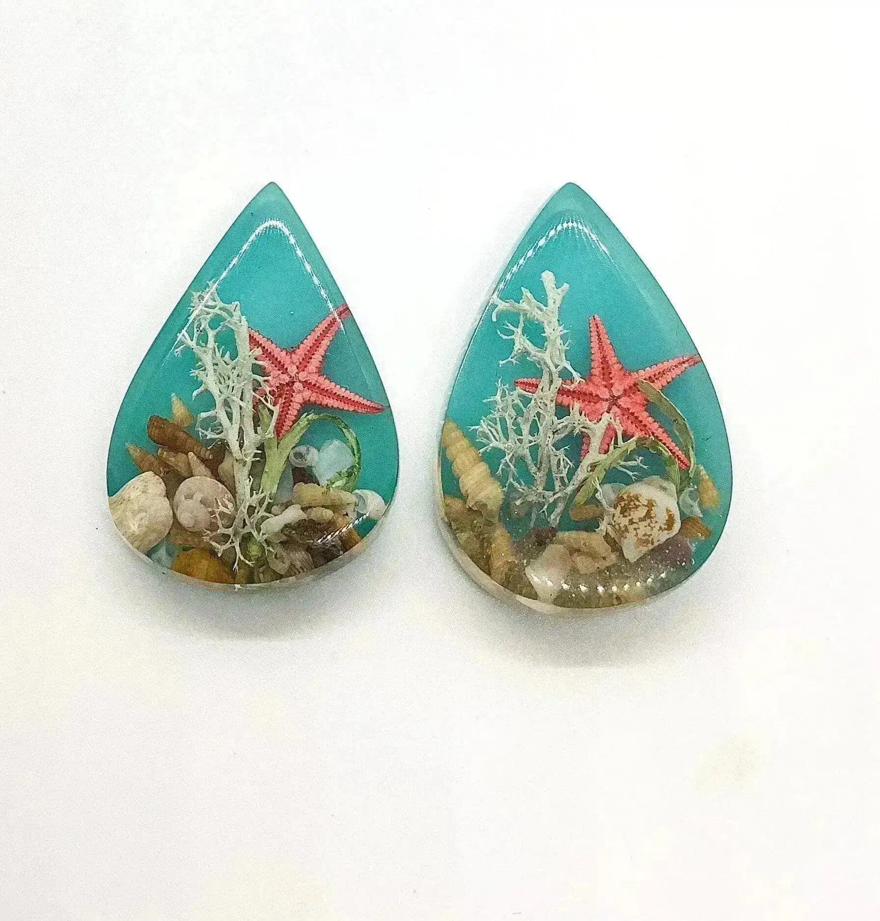 SEED POD, Domed Dandelion Cabochon, Handmade, Resin & Dried Flowers - The Argus Collection