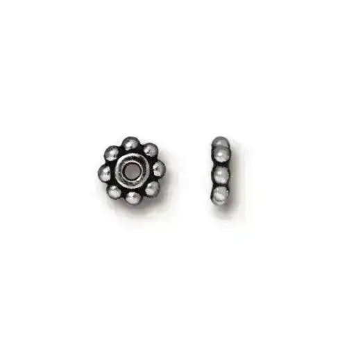 Heishi Daisy Spacer Beads, 6mm in 6 Finishes - The Argus Collection