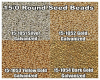 15/0 Miyuki Round Seed Beads 8.2g 15-1051, 15-1052, 15-1053, 15-1054 - The Argus Collection