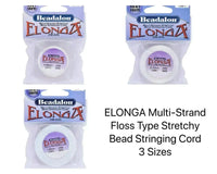 Elonga, Multi-Strand Stretch Cord, Knotting Cord, 3 sizes, 3 lengths - The Argus Collection
