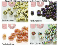 TRUE2 Faceted Rondelle Micro Spacers in 4 Colors - The Argus Collection