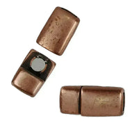 Flat Leather Magnetic Clasp, for 5 or 10mm Flat Leather - The Argus Collection