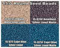 15/0 Miyuki Round Seed Beads 8.2g 15-0023F, 15-0024F, 15-0025, 15-0025F - The Argus Collection
