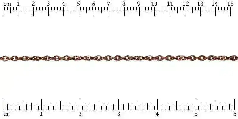 Twisted Curb Euro Chain, Antique Brass, Antique Copper, Antique Silver, Gold - The Argus Collection