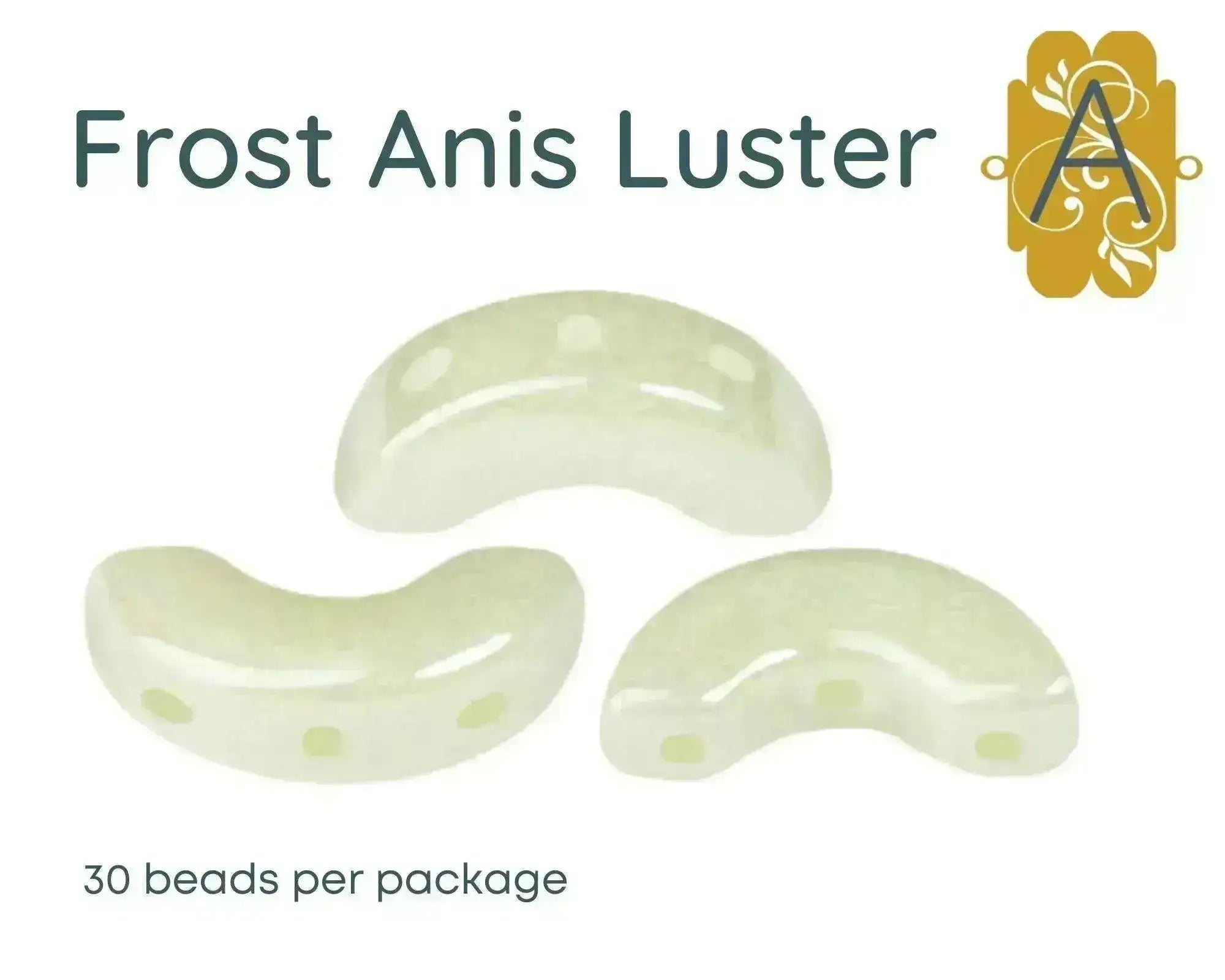 Arcos par Puca, 30 beads, Frost Anis Collection - The Argus Collection