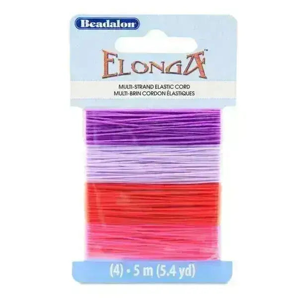 Elonga Stretch Cord, Floss, 4 Colour Multipcks - 5 meters each - The Argus Collection