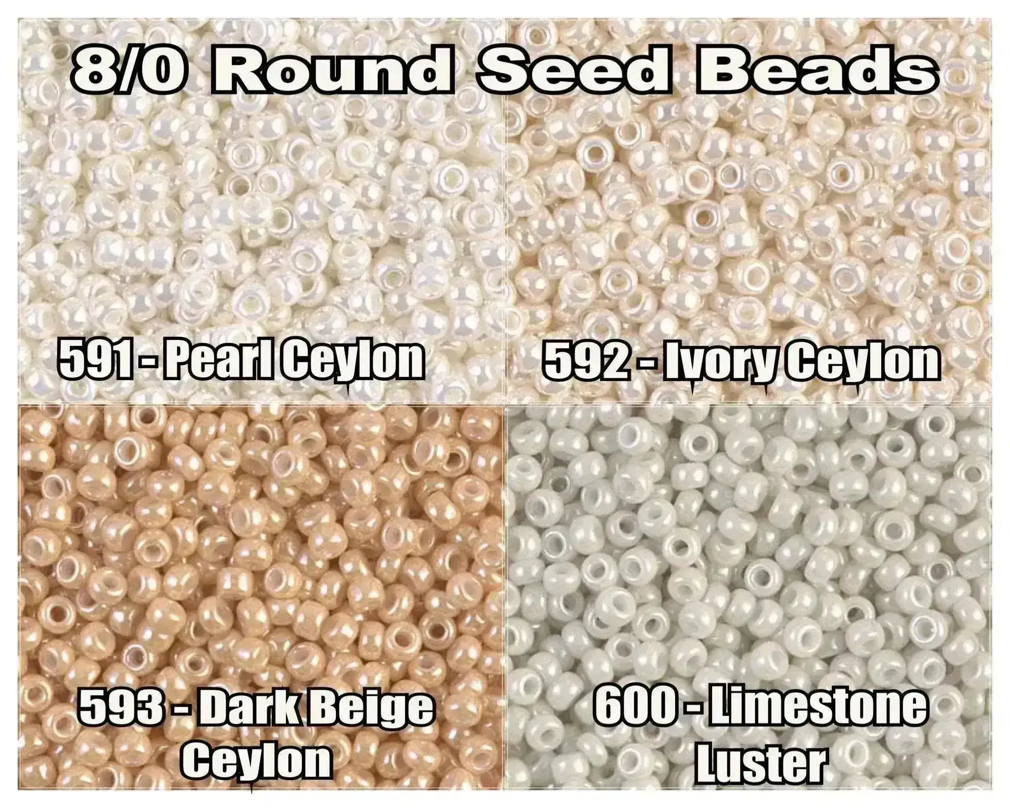 8/0 Miyuki Seed Beads, 10g. - The Argus Collection