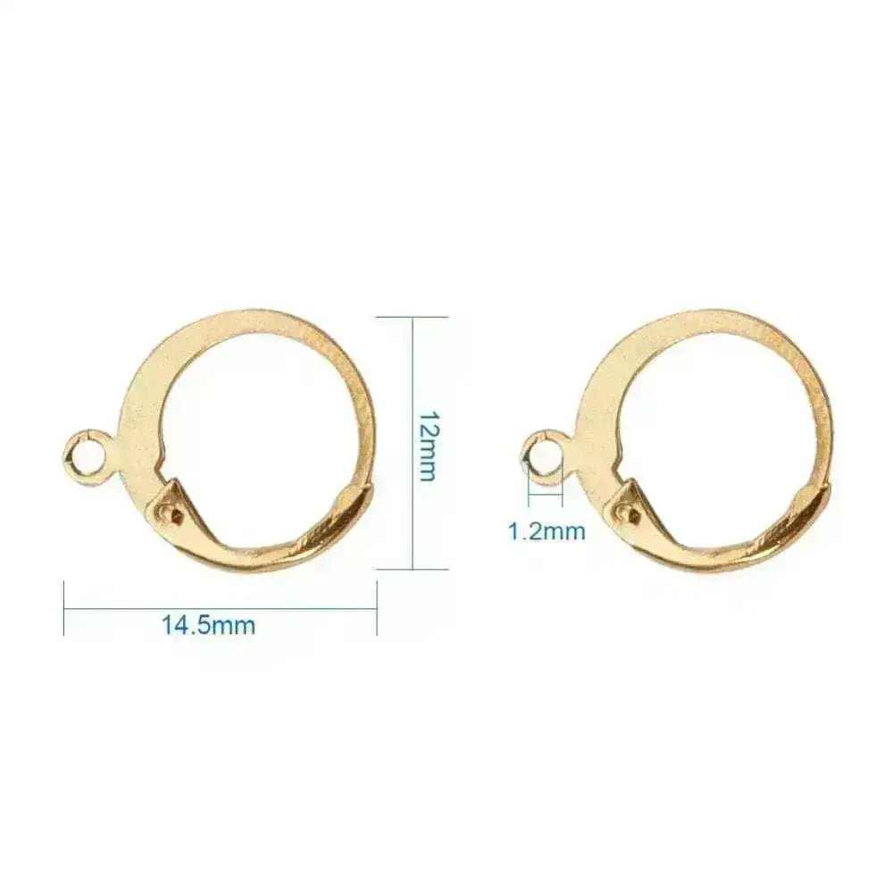 Monaco 8, Round Leverbacks, 304 Stainless Steel, 5 Pair, 3 Finishes, - The Argus Collection