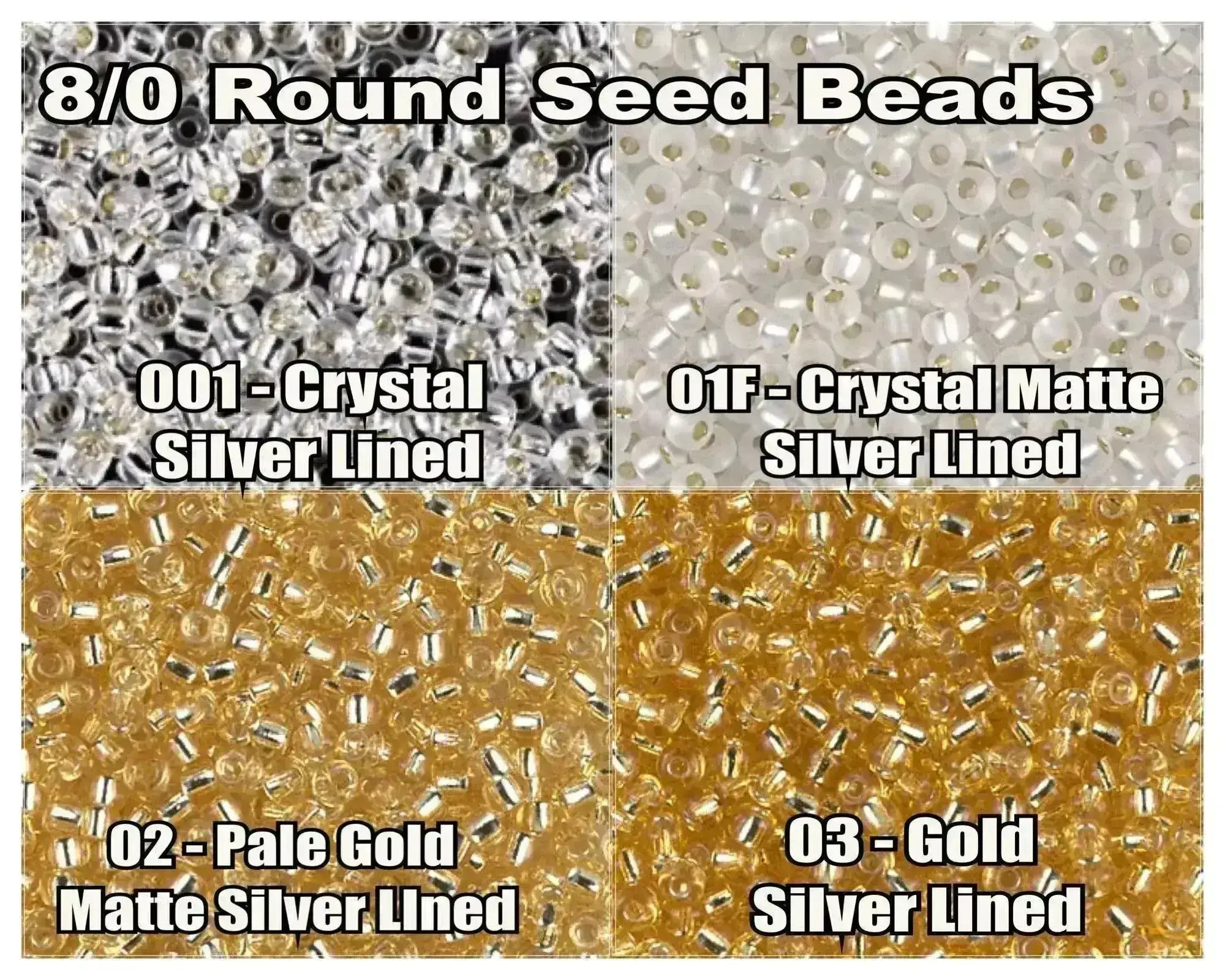 8/0 Miyuki Seed Beads, 10g. - The Argus Collection