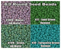 8/0 Miyuki Seed Beads 10g. - The Argus Collection