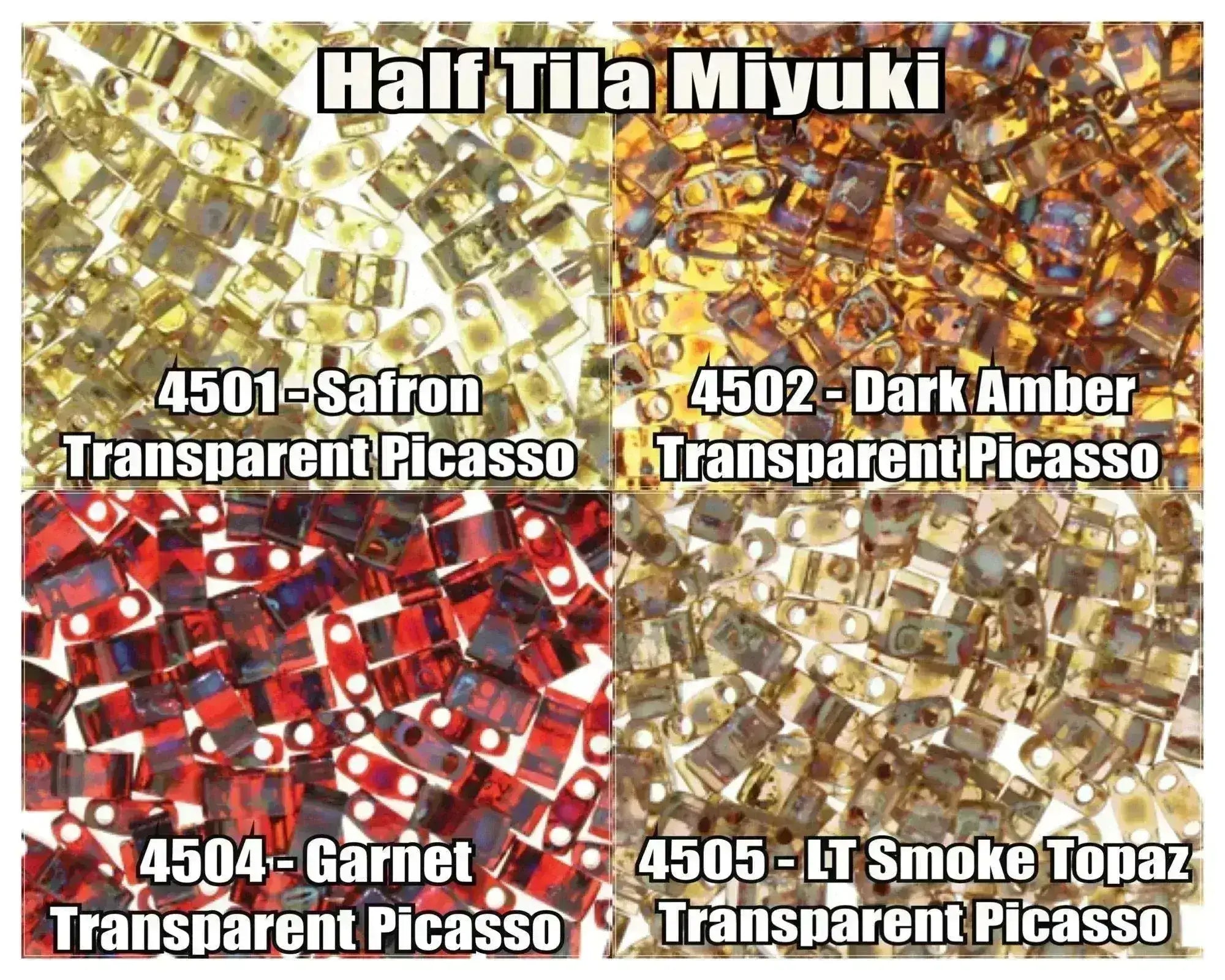 Miyuki Half Tila, 5g, HTL4501, HTL4502, HTL4504, HTL4505 - The Argus Collection
