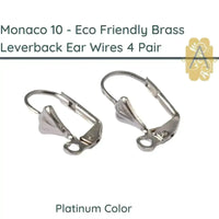 Monaco 10, Leverback Earrings in 4 Finishes - The Argus Collection