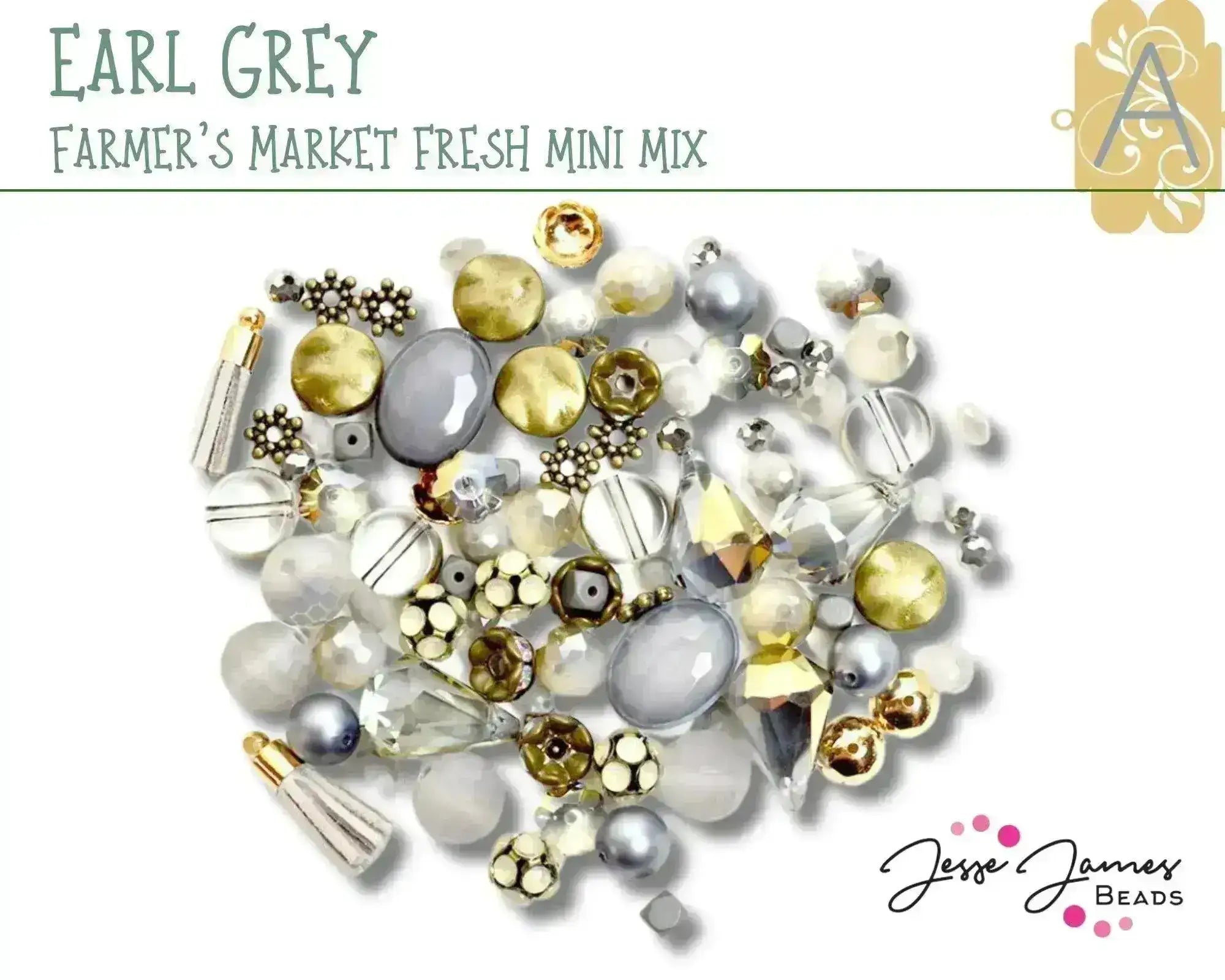 Farmers Market Fresh! Earl Grey Mini Mix by Jesse James Beads - The Argus Collection