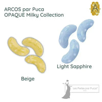 Arcos par Puca (30 Beads) Opaque Milky Collection - The Argus Collection