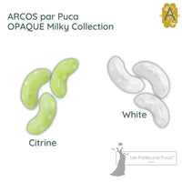 Arcos par Puca (30 Beads) Opaque Milky Collection - The Argus Collection