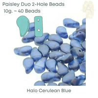 Paisleyduo Beads, 10g, Halo Collection - The Argus Collection