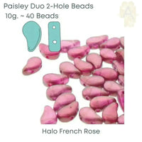 Paisleyduo Beads, 10g, Halo Collection - The Argus Collection