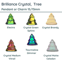 Brilliance Crystal, Christmas Tree Pendant or Charm - The Argus Collection