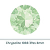 Crystal 1088 Chatons, 39ss, 8mm, Chrysolite by Brilliance (Austria), 2 Pcs. - The Argus Collection