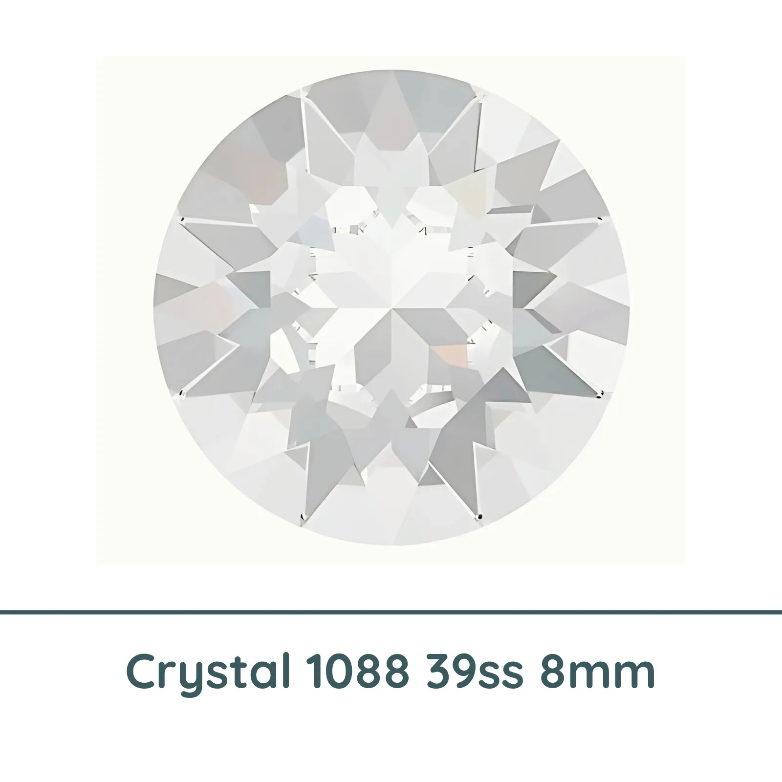 Crystal 1088 Chatons, 39ss, 8mm, Crystal by Brilliance (Austria), 2 Pcs. - The Argus Collection