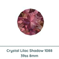Crystal 1088 Chatons, 39ss, 8mm, Crystal Lilac Shadow by Brilliance (Austria), 2 Pcs - The Argus Collection